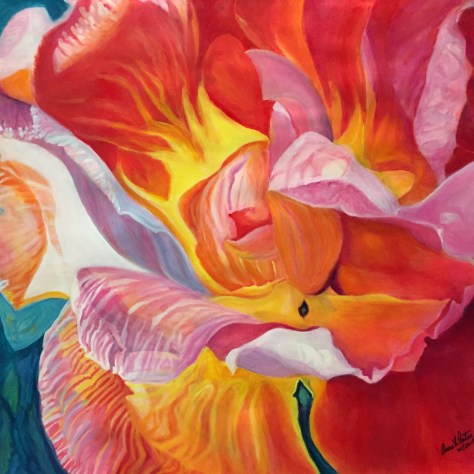 In Full Bloom by Anna Porter, Best in Show, 2015 Portland Rose Festival Art Show
